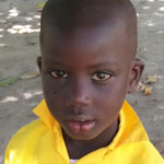 Ein Foto von einem Kind in Gambia
