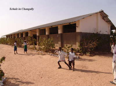 Ein Foto der Schule in Changally